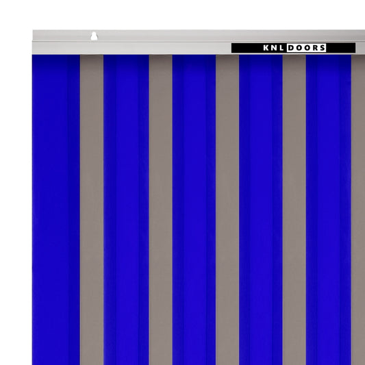 BLUE + SMOKE Strip Curtain Door (1.8mm x 75mm PVC)