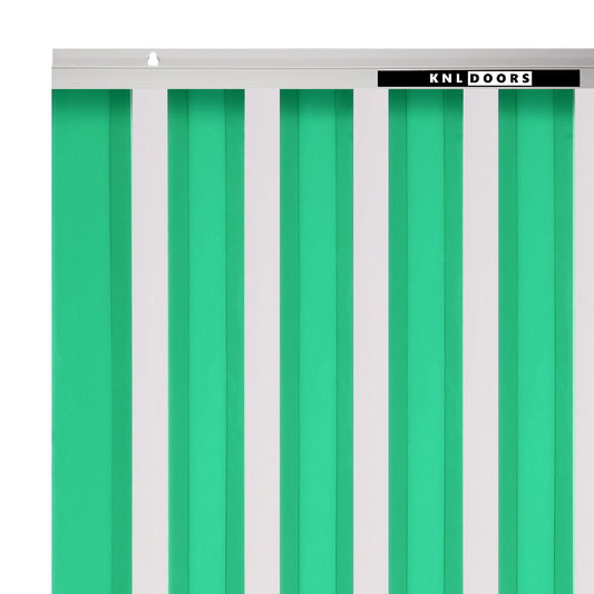 GREEN + CLEAR Strip Curtain Door (1.8mm x 75mm PVC)