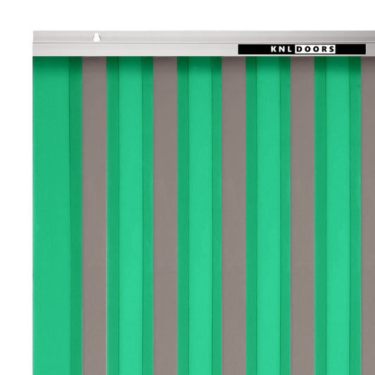 GREEN + SMOKE Strip Curtain Door (1.8mm x 75mm PVC)